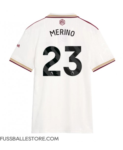 Günstige Arsenal Mikel Merino #23 3rd trikot Damen 2025-26 Kurzarm Günstige Arsenal Mikel Merino #23 3rd trikot Damen 2025-26 Kurzarm